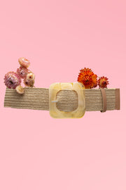 Pearl Square Belt – Jute