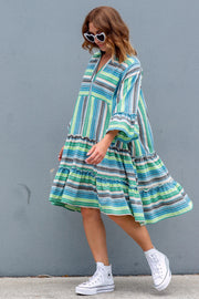 Weekender Dress - Blue Stripe