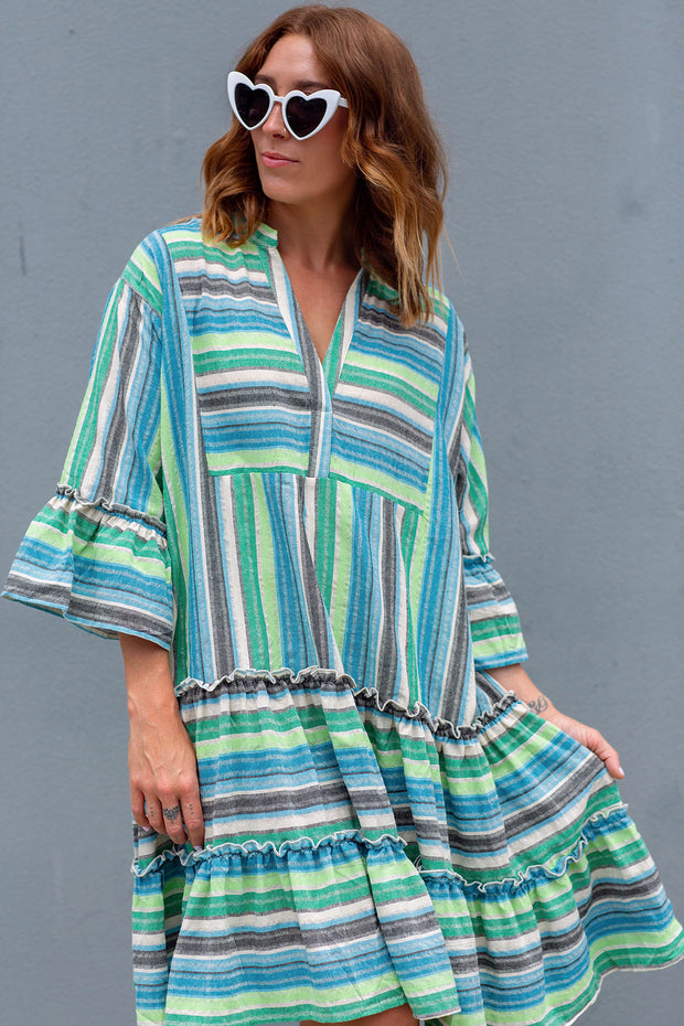 Weekender Dress - Blue Stripe