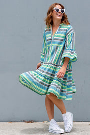 Weekender Dress - Blue Stripe