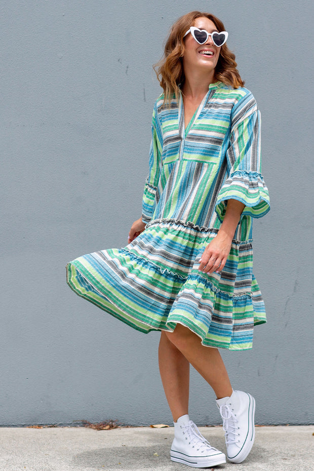 Weekender Dress - Blue Stripe