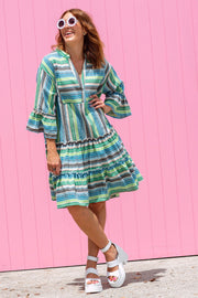 Weekender Dress - Blue Stripe