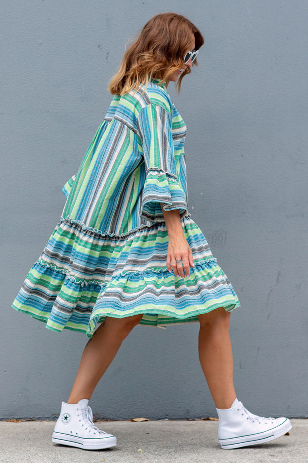 Weekender Dress - Blue Stripe