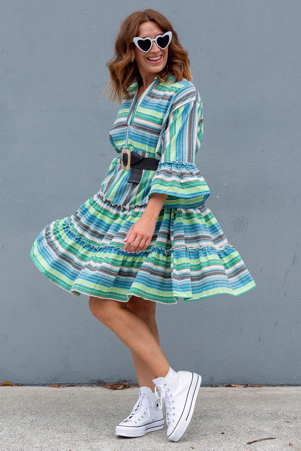 Weekender Dress - Blue Stripe