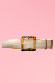 Tortoise Square Belt – Natural